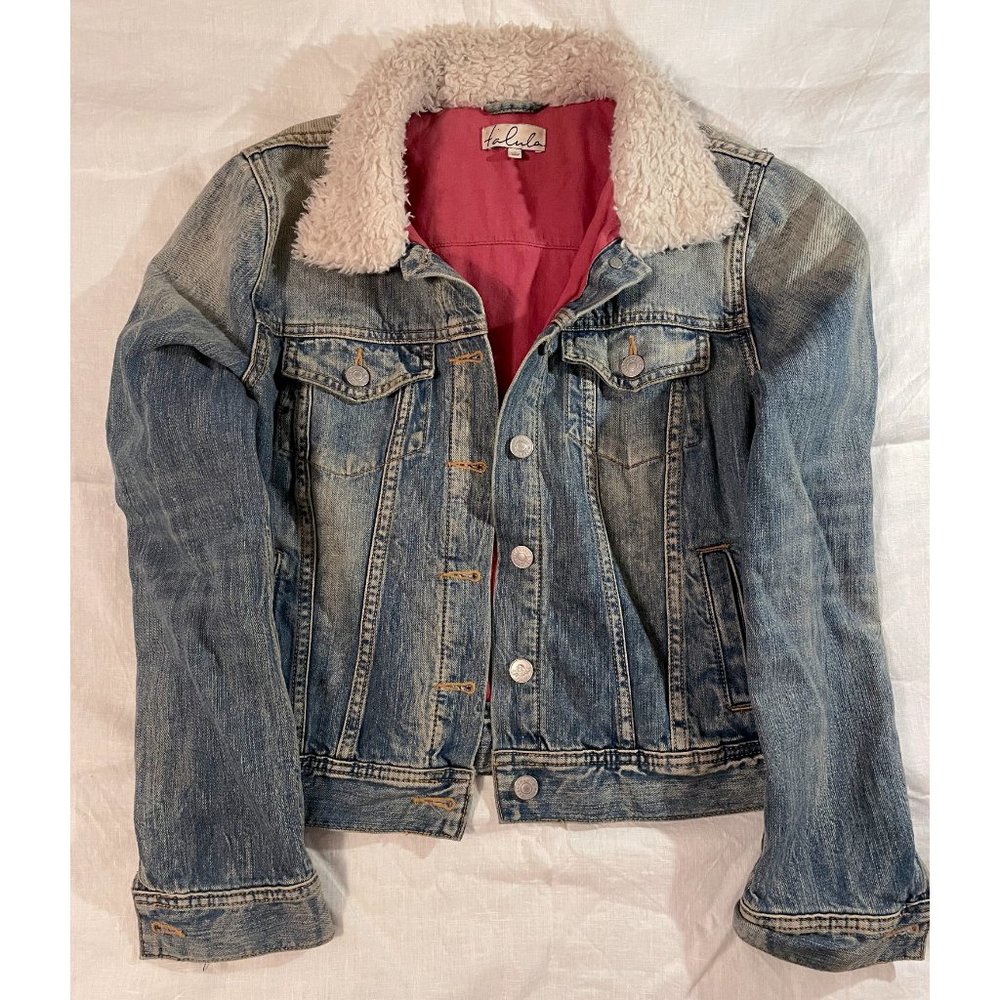 Faux Fur Collared Jean Jacket